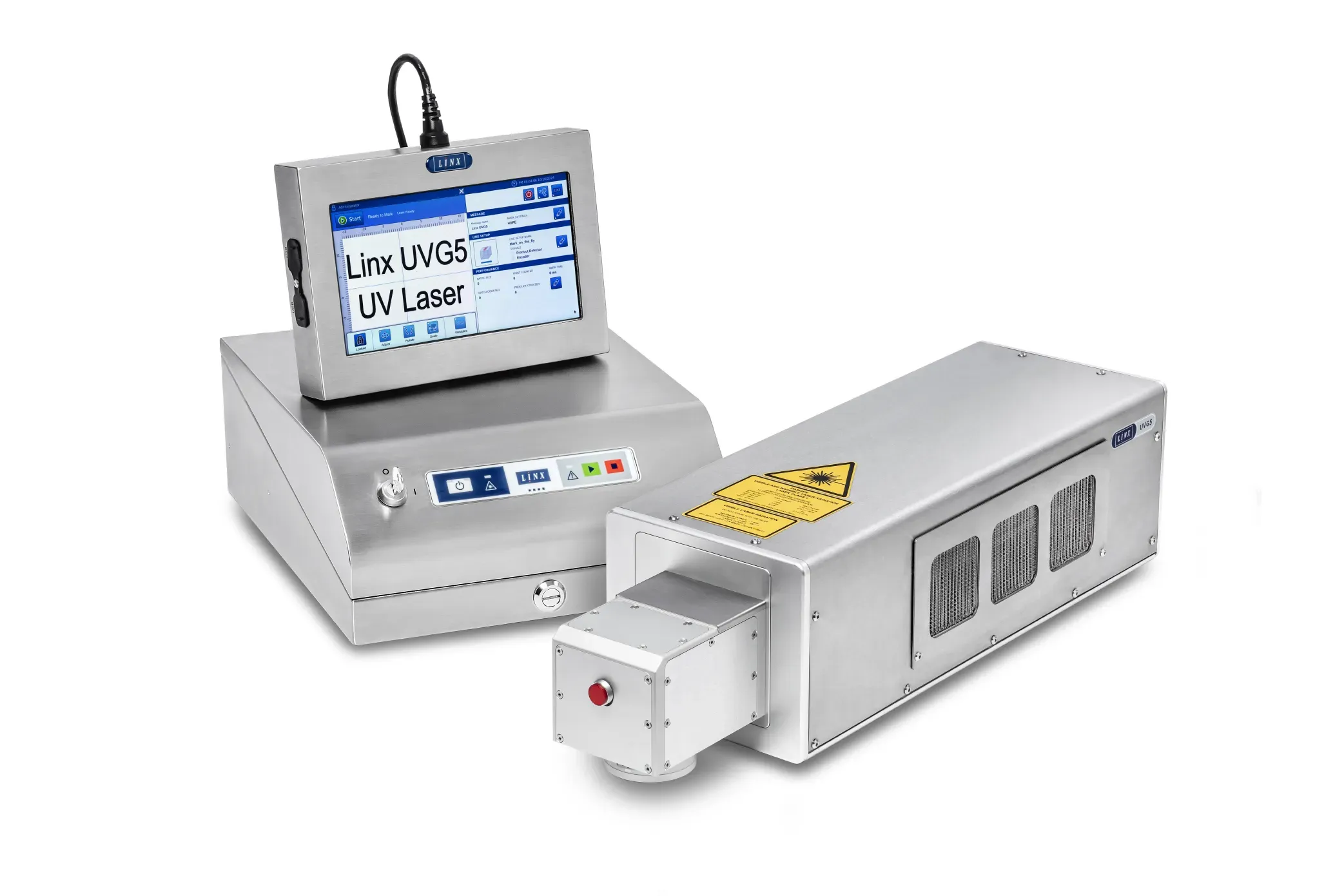 Linx UVG5 UV laser coder with controller