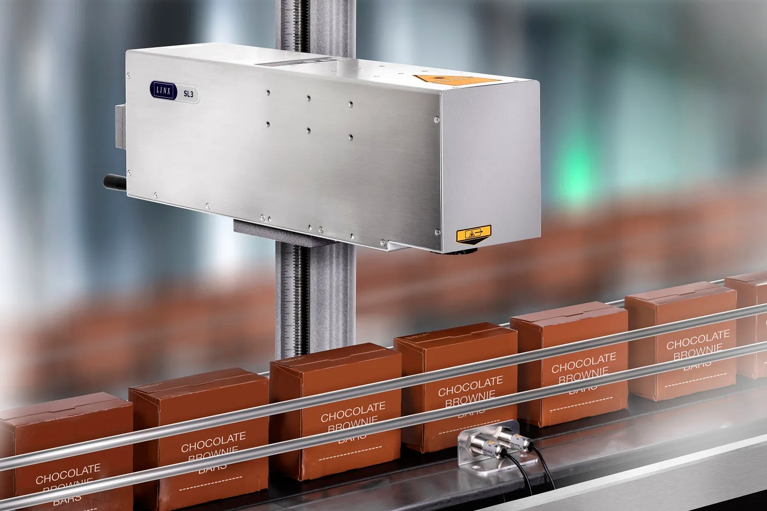 Linx SL3 laser marking chocolate cartons
